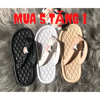 Dép xỏ ngón bò sữa đế mềm, quai kep cao su xinh giá rẻ-JY217