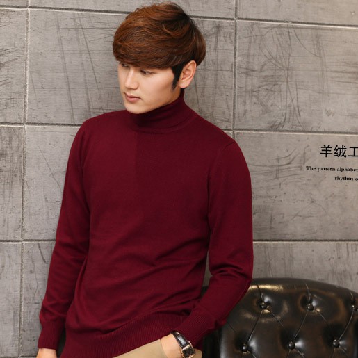 Áo len nam cổ lọ lông cừu đủ size từ 55 - 75kg chất đẹp -AL01 | BigBuy360 - bigbuy360.vn