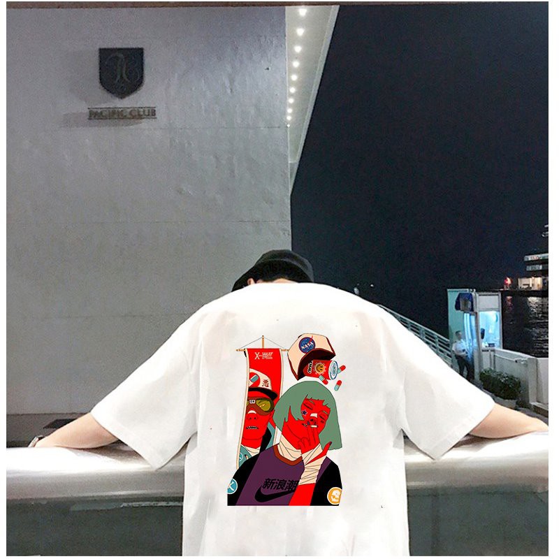 Áo thun unisex form rộng phong cách Nhật Bản đẹp độc lạ vải dày mịn 2019T1612