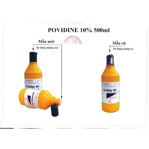 Dung Dịch Sát Khuẩn Povidine 500ml ( Chai Lớn )