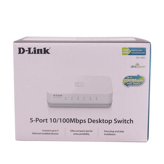 Switch Chia Mạng 5 Cổng DES 1005C 100Mbps