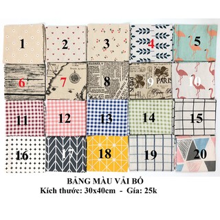 Vải Canvas/vải Bố 30x40cm Dùng Làm Phông Nền Chụp Ảnh Đẹp Hàn Quốc