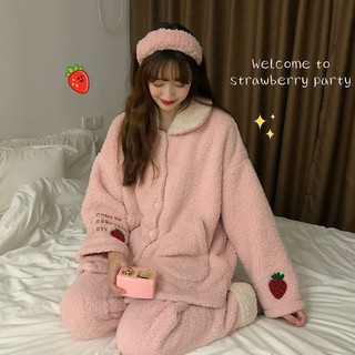 Bộ đồ ngủ lông thú ngọt ngào, dễ thương