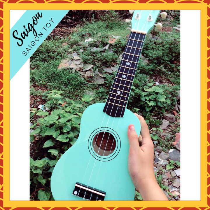 Đàn Ukulele Size 21" Màu Hồng trơn xinh xắn Hemei