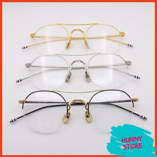 Mắt kính oval hot trend hàn quốc ❤️freeship❤️ gọng kính mát nam nữ cao cấp h403