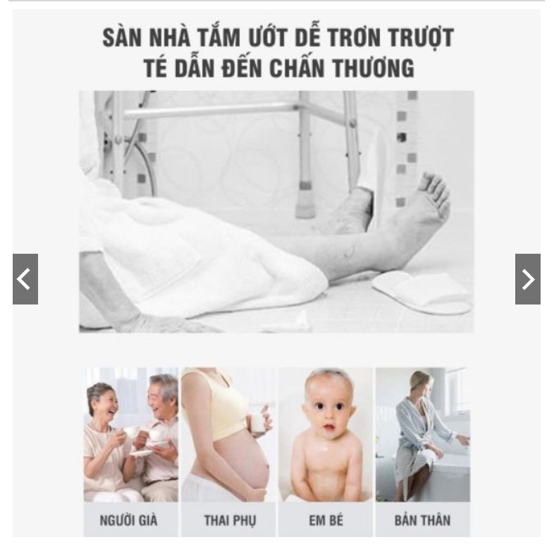 Tấm Lót Sàn Nhà tắm, Thảm trải sàn nhà tắm, Nhà vệ sinh, Thảm Nhựa Lỗ Kháng Khuẩn, Chống Trơn, Trượt [KT30*30 cm]