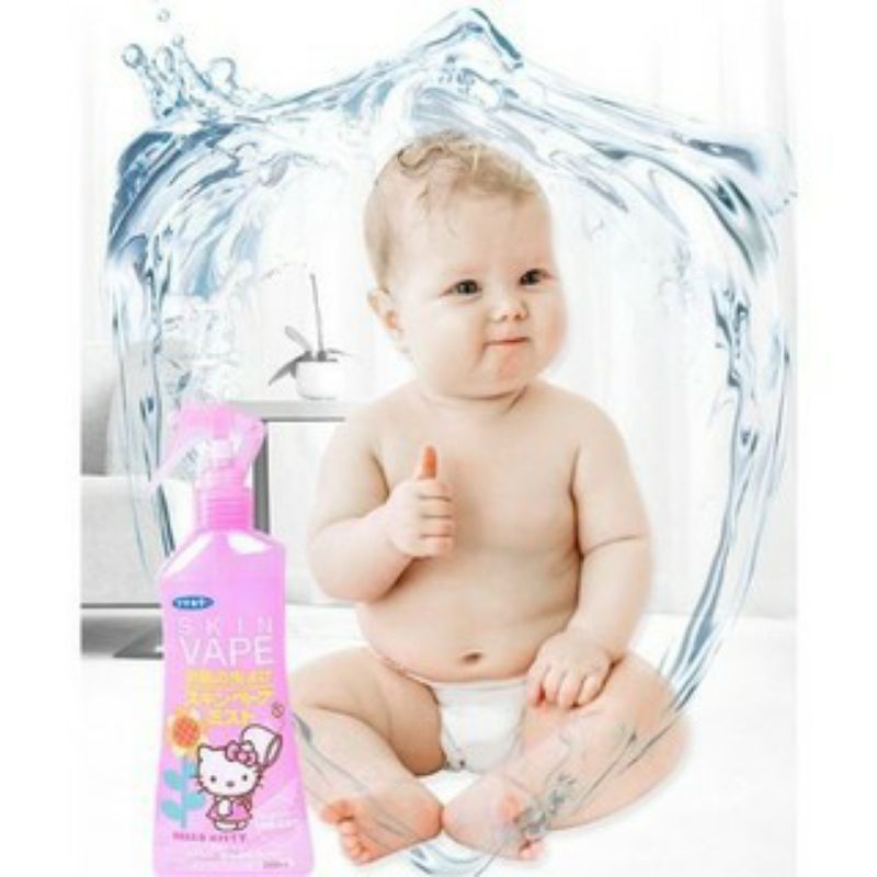 Xịt muỗi và côn trùng Skin Vape 200ml hàng nội địa Nhật an toàn cho bé Rose.beautify