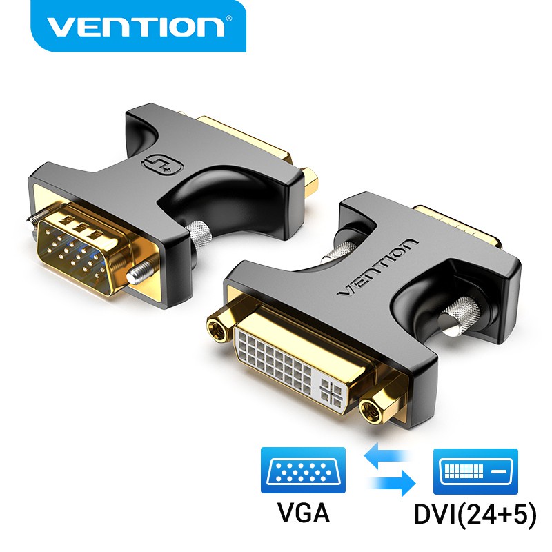 Đầu chuyển đổi VENTION VGA đầu cắm sang DVI lỗ cắm 1080P