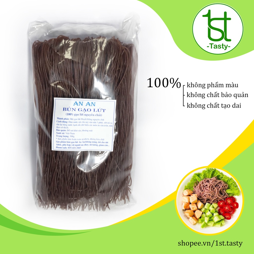 Bún, phở gạo lứt An AN 500g , bún hỗ trợ người giảm cân ăn kiêng
