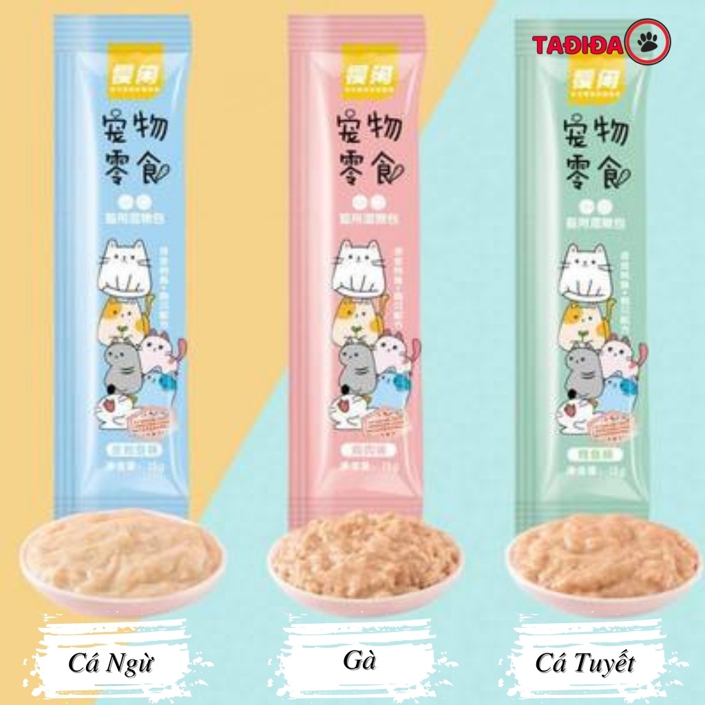 Súp thưởng cho Mèo Shizuka , Thức ăn cho Mèo đầy đủ dinh dưỡng - Tadida Pet