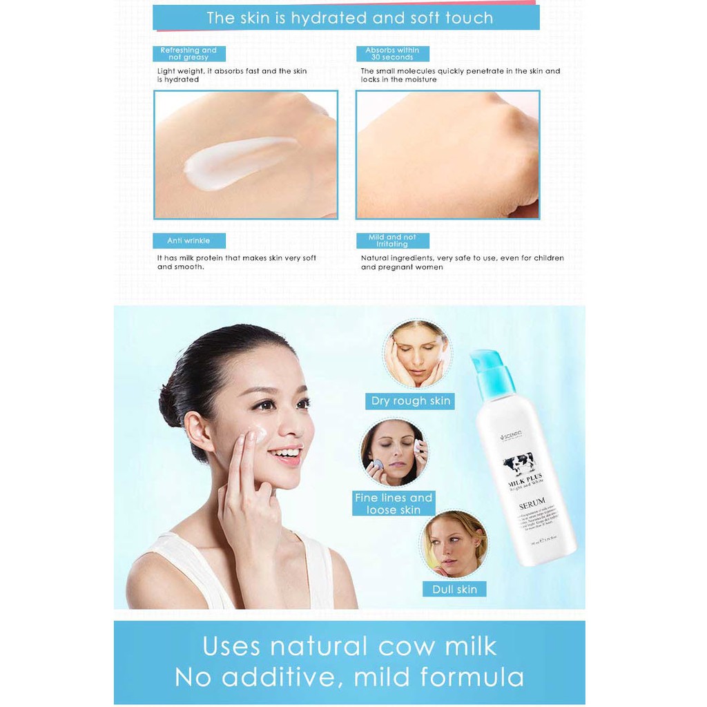 [ Auth Thái ] Tinh chất Serum dưỡng trắng và phục hồi da hư tổn Milk Plus