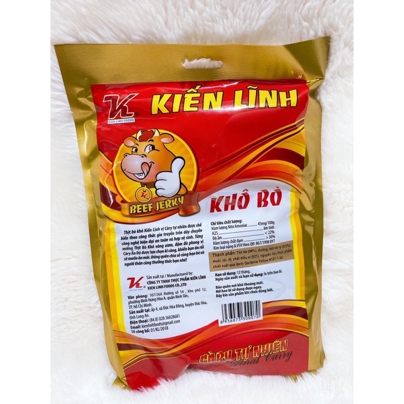 Khô Bò Kiến Lĩnh Vị Cà Ry 500Gr