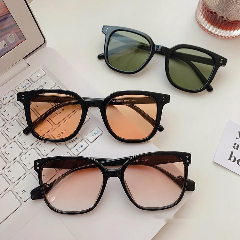 Kính Mát Gọng Vuông Lớn Phong Cách retro Thời Trang Cao Cấp Cho Nữ