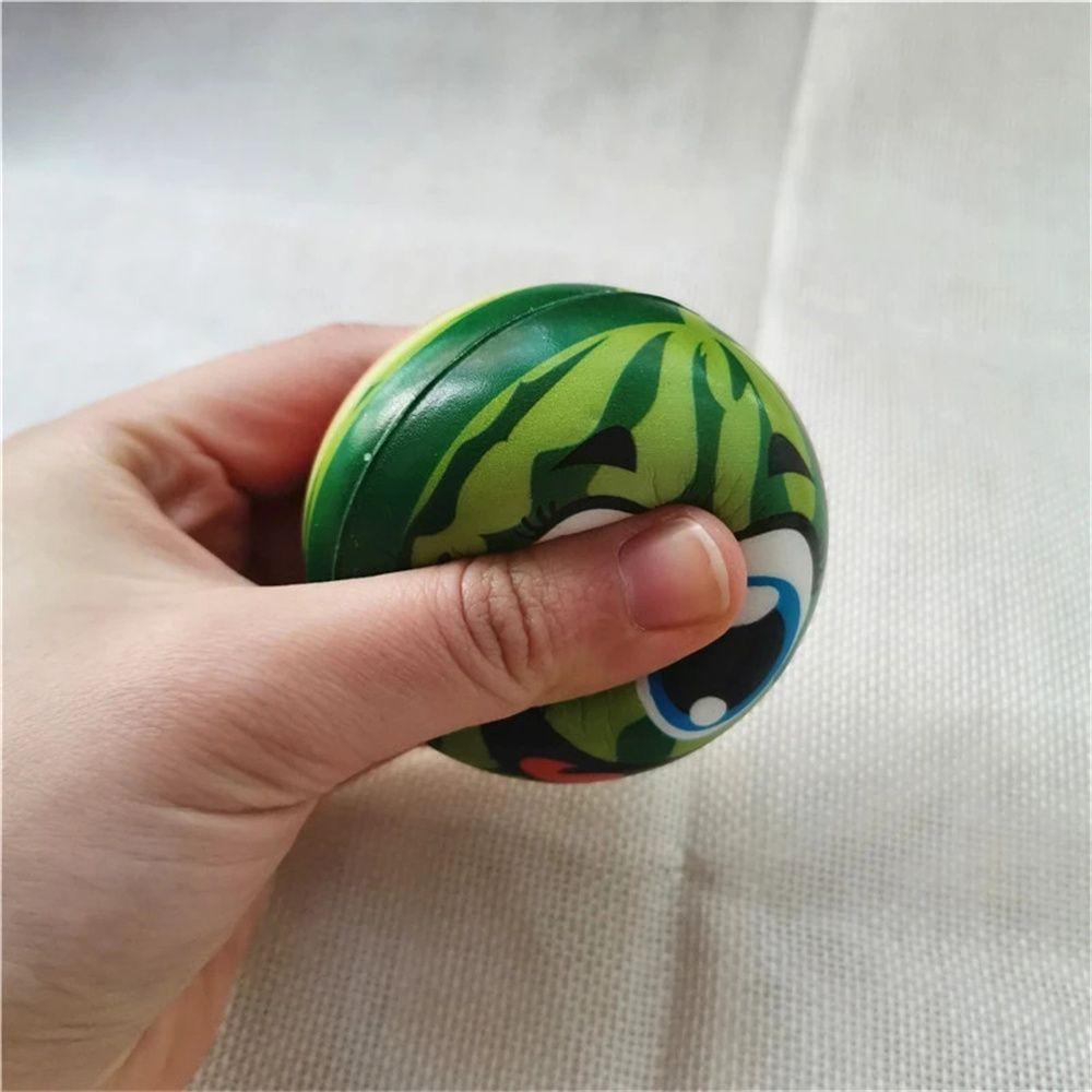 Bộ 12 Quả Bóng Ép Trái Cây Màu Ngà 6.3cm|Đồ Chơi Bóng Da PU Mềm Cầm Tay Chống Áp Lực Hình Mặt Cười Dễ Thương