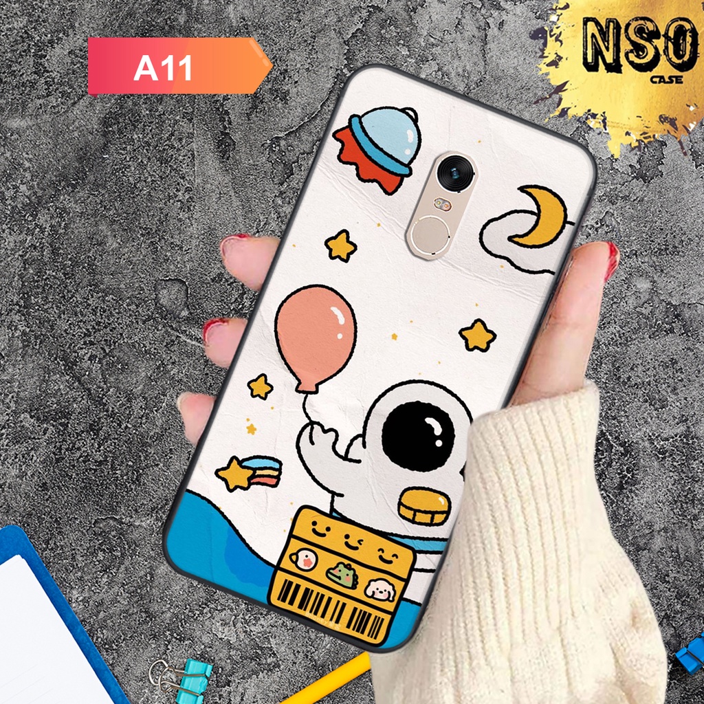 Ốp Lưng Xiaomi Redmi Note 4 - Xiaomi Redmi 5 Plus in hình phi hành gia chất