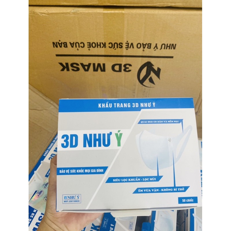 Khẩu trang 3D mask 1 hộp 50c