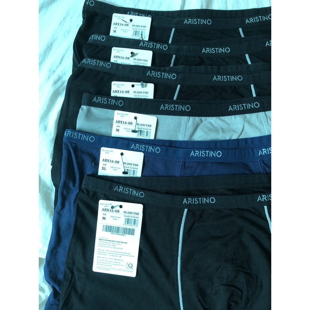 Sịp đùi Aristino ❤️FREESHIP❤️Quần Lót Boxer Nam Vải Lụa Chính Hãng Đủ Size, Full Tem Mác