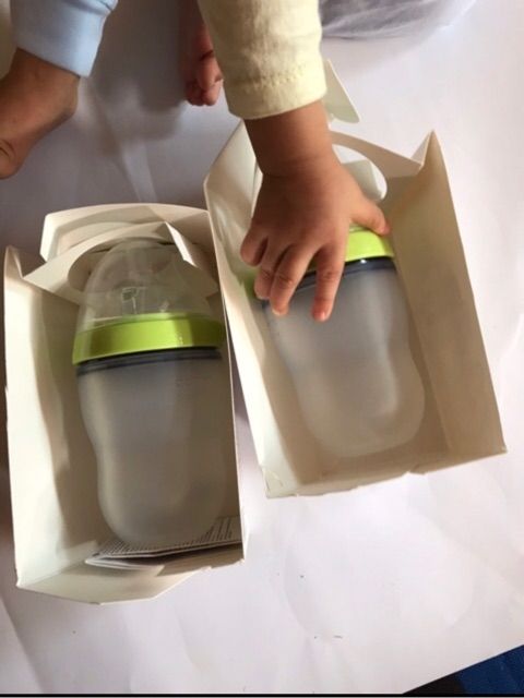 bình sữa comotomo silicon siêu mềm cho bé hàng chính hãng( tách sét 2)