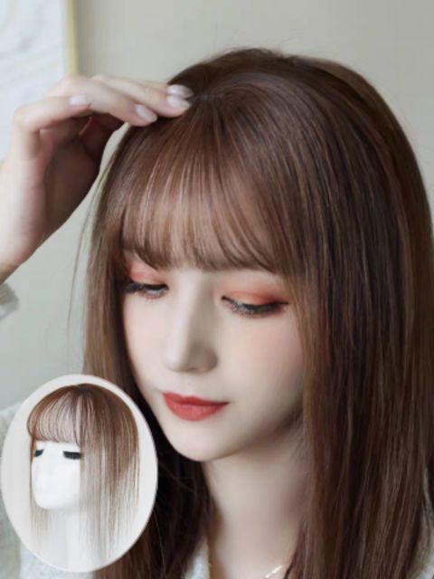 Mái thưa tóc thật dệt tay 100%