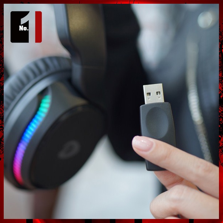 Tai Nghe Không Dây Chụp Tai Có Mic LED RGB DareU A710 Wireless Headphone Máy Tính Laptop Pc