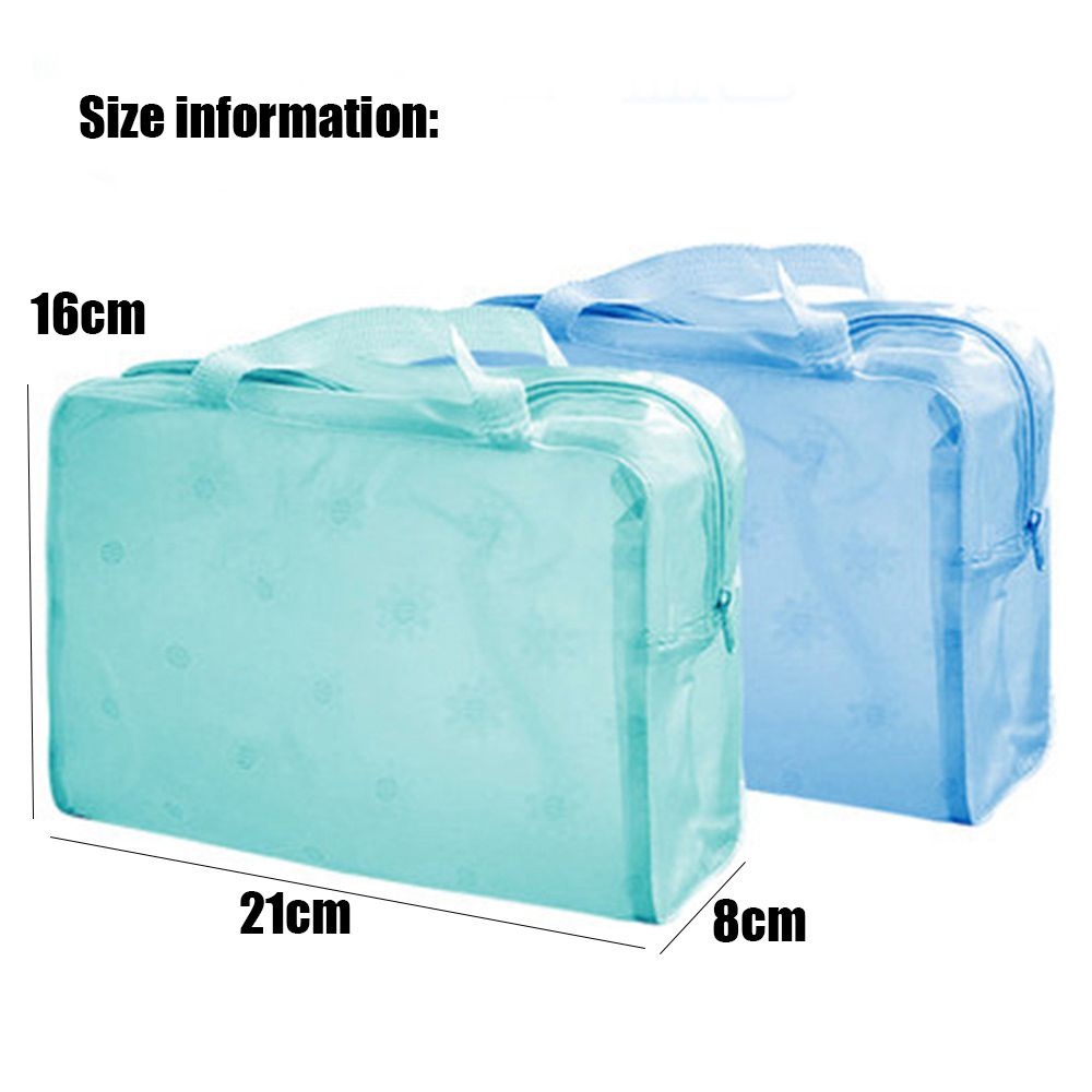 Túi đựng đồ trang điểm bằng nhựa pvc trong suốt chống nước 5 màu sắc tùy chọn chất lượng cao