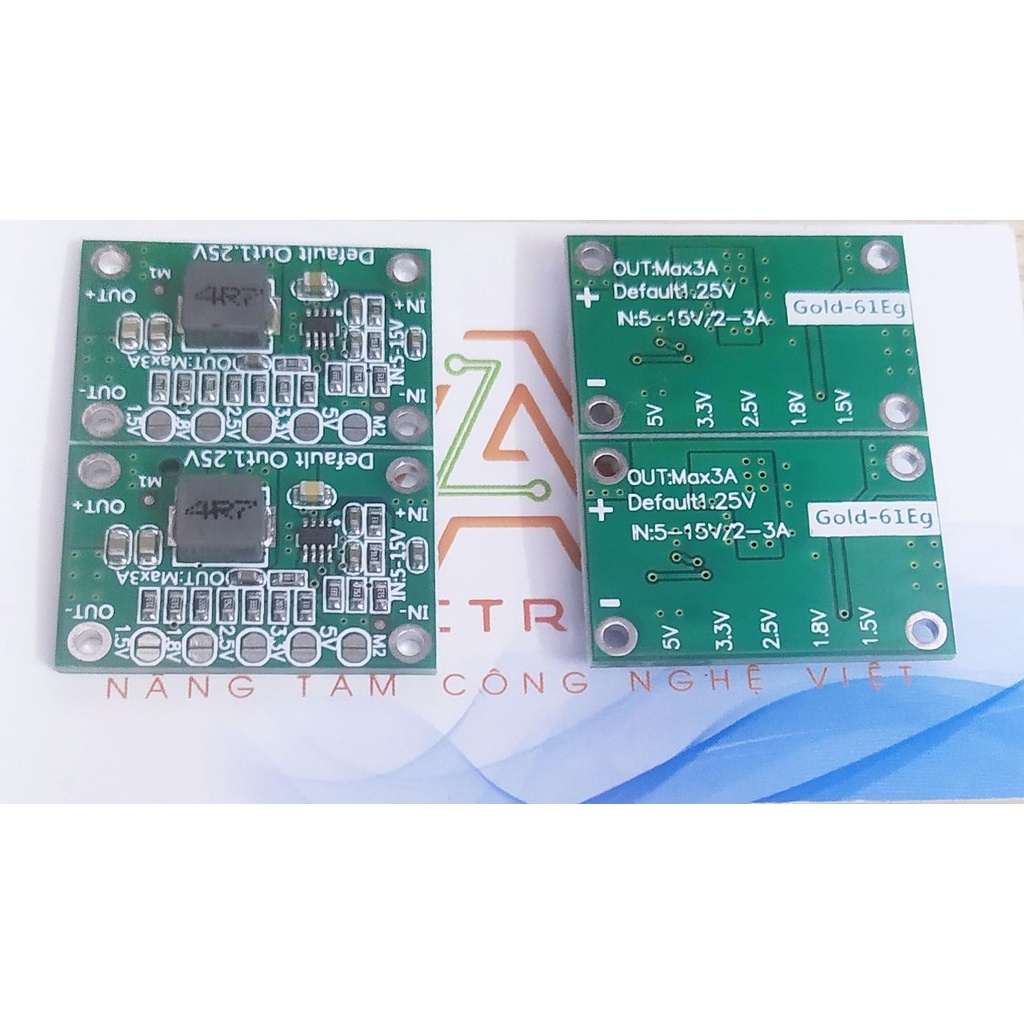 Mạch điều chỉnh áp CA-1235 1.25V 1.5V 2.5V 3.3V 5V 3A đầu vào 5 đến 15V G7-2