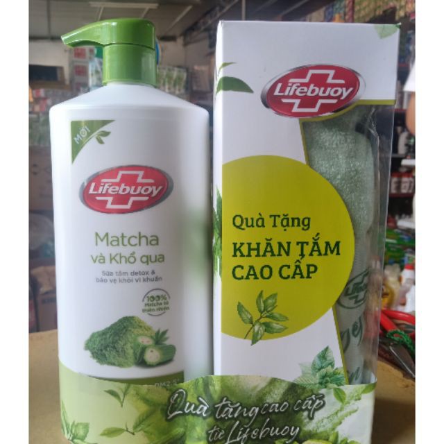 Sữaq tắm Lifebouy matcha khổ qua 850g