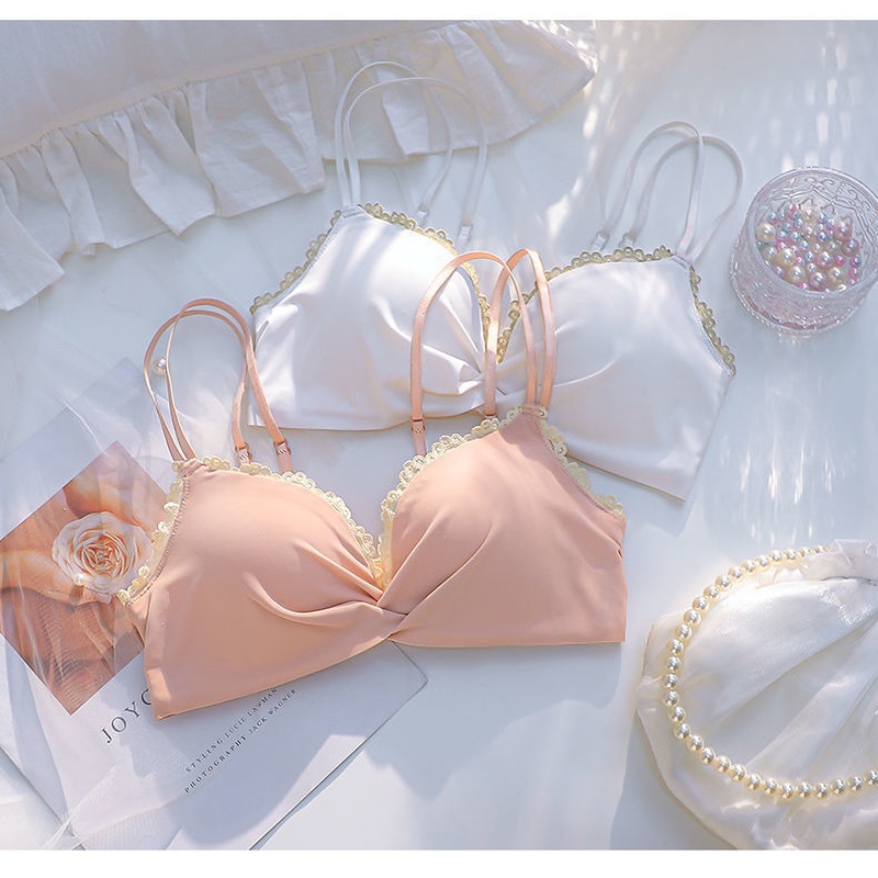 Áo Ngực Nhỏ Gọn Không Gọng Thép Xinh Xắn Kiểu Nhật Bản Cho Nữ