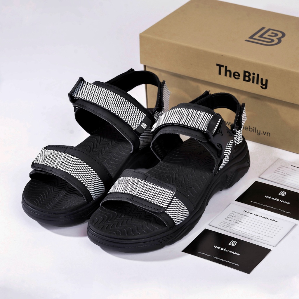 Giày Sandal Nam The Bily 03 Quai Ngang - Màu Trắng