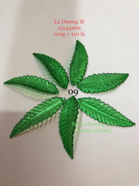 100G Chuỗi Lá Pha Lê Nhựa Đủ Kiểu Giá Sỉ