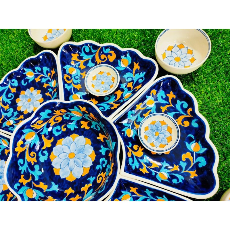 Bộ bát đĩa cúng rằm, mồng 1 gốm Bát Tràng cao cấp