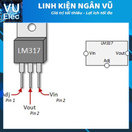 Ic nguồn LM317 TO220 dòng 1.5A