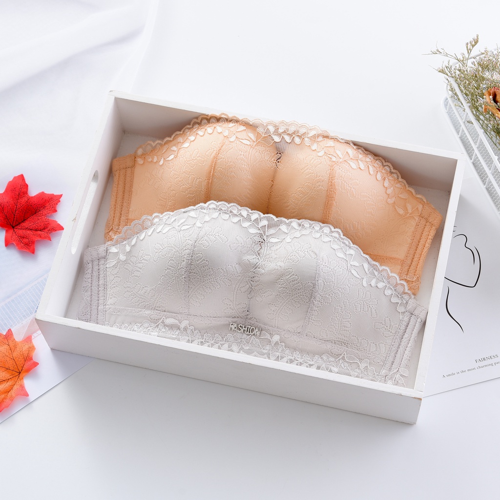 Áo Ngực Ren - Áo Lót Nâng Ngực Nữ Không Gọng Tạo Viền Khe Ngực