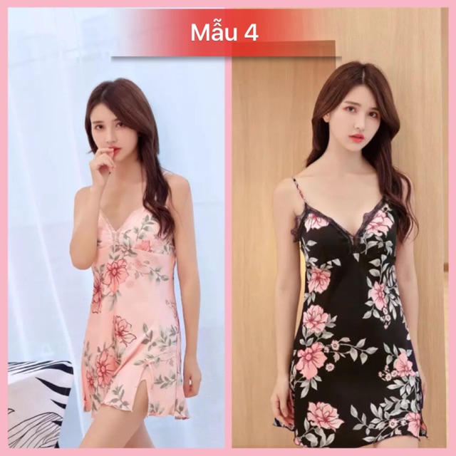 Váy Ngủ Sexy (Kèm Mút Ngực) Chất Mát Mịn Hàng Quảng Châu Cao Cấp | BigBuy360 - bigbuy360.vn