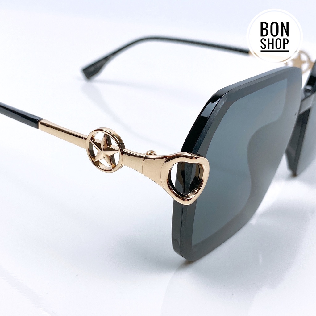 Kính mát nữ thời trang mắt vuông sang chảnh chống tia UV bản đẹp 1120_Bon Shop