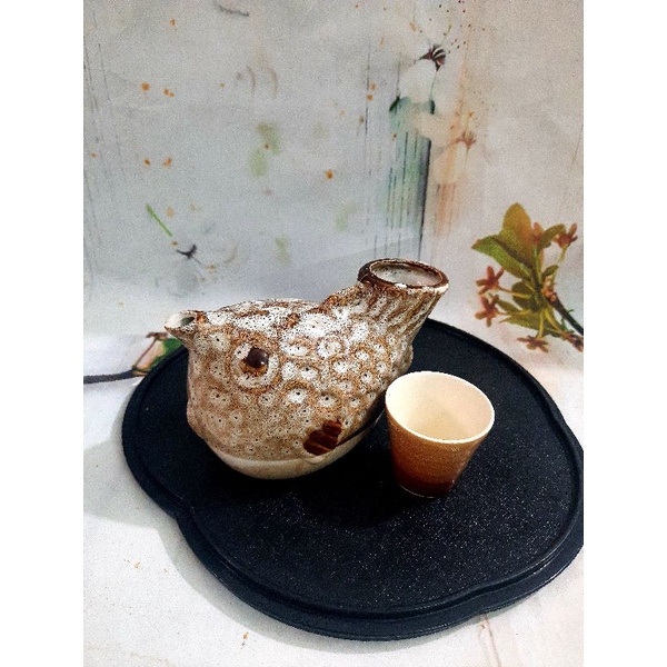 Gốm sứ Nhật - set trà hình cá.
