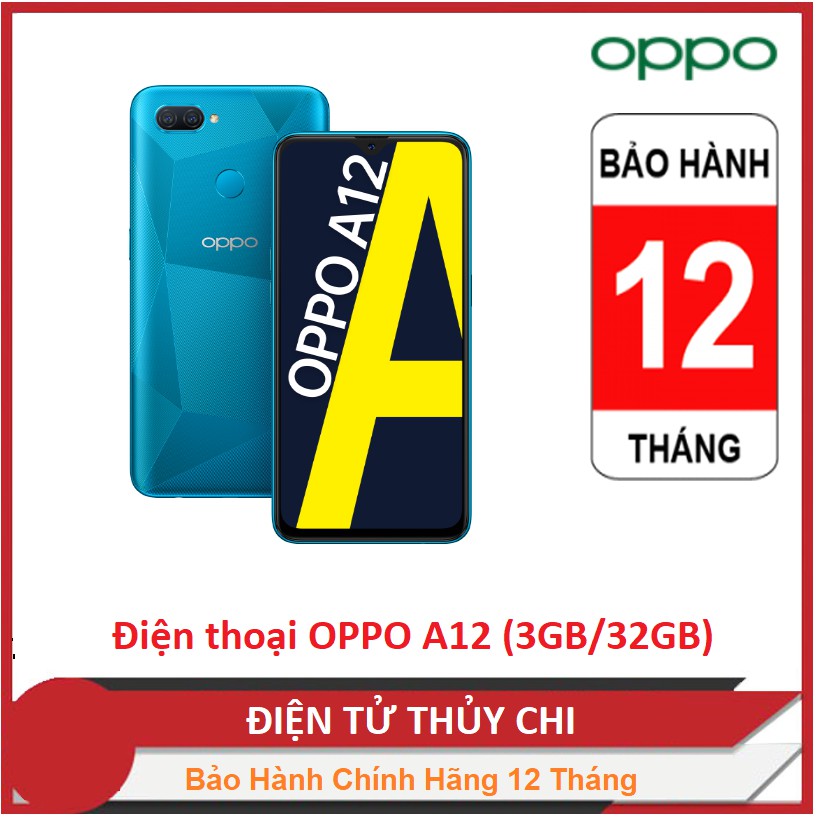 Điện thoại OPPO A12 (3GB/32GB) - Hàng Chính Hãng Mới