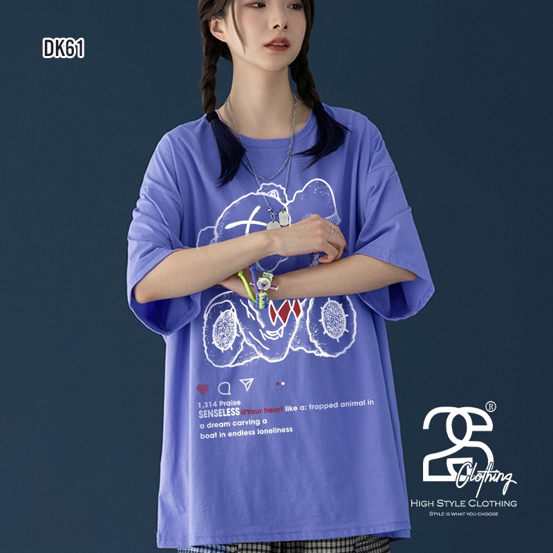 Áo Thun Unisex 2S Clothing - DK61 Form Rộng Tay Lỡ, Áo Phông Nam Nữ Freesize | BigBuy360 - bigbuy360.vn