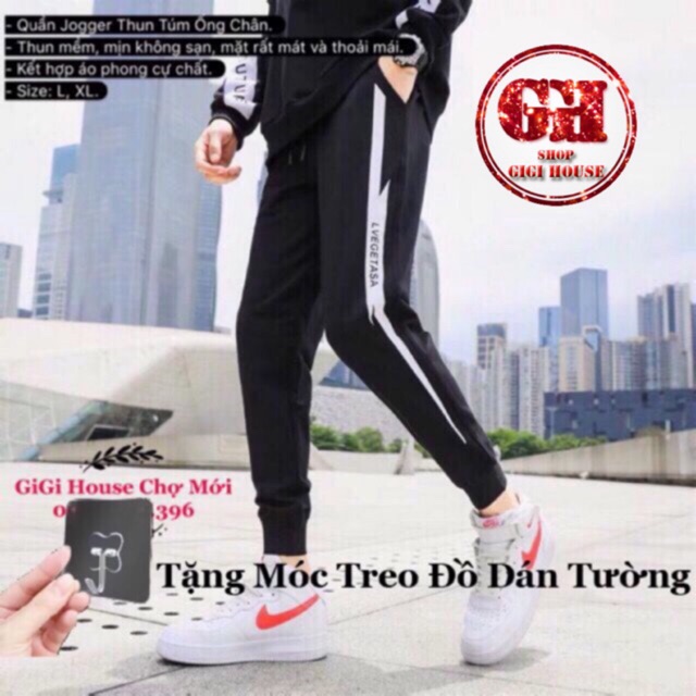 FREESHIP 50k - Quần jogger nam/nữ nỉ 1 sọc