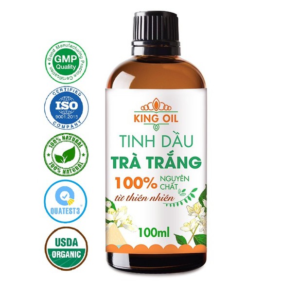 Tinh dầu Trà Trắng (White Tea Essential Oil) KingOil nguyên chất từ thiên nhiên, xông phòng, thơm phòng, thư giản