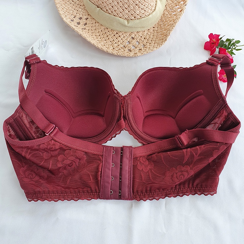 [1171] Áo Lót Ren Lovely - Mút Kép Mỏng - Bảng Lưng To 4 Móc