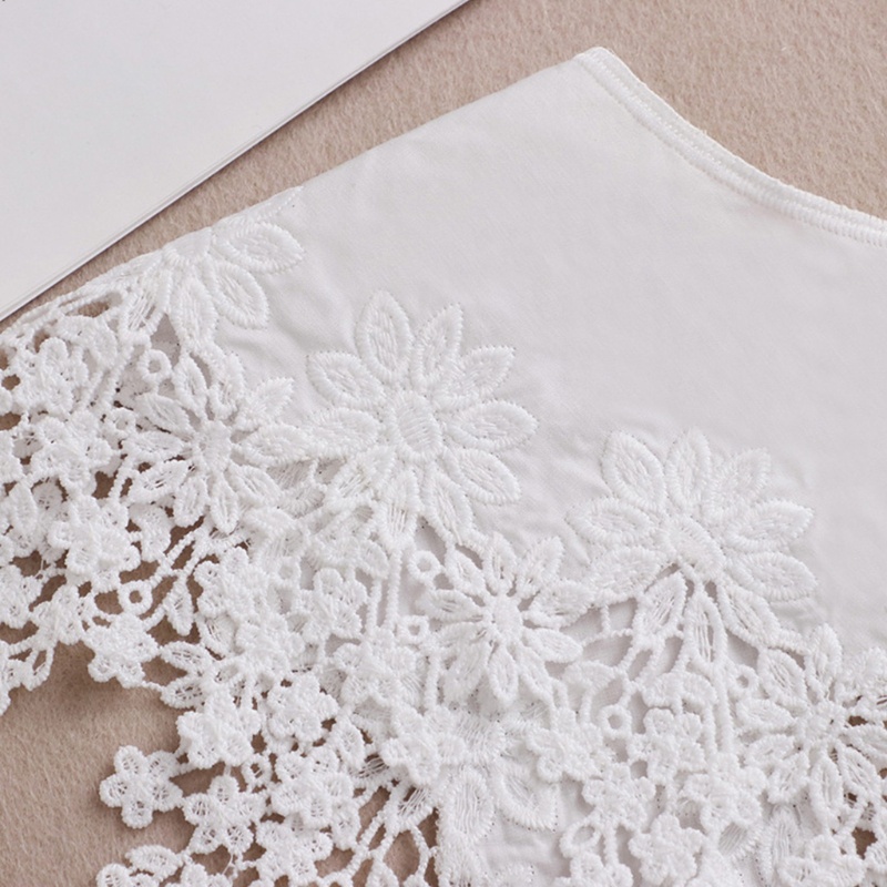 Cổ áo giả thêu hoa khoét rỗng màu trắng mini cho nữ
 | BigBuy360 - bigbuy360.vn