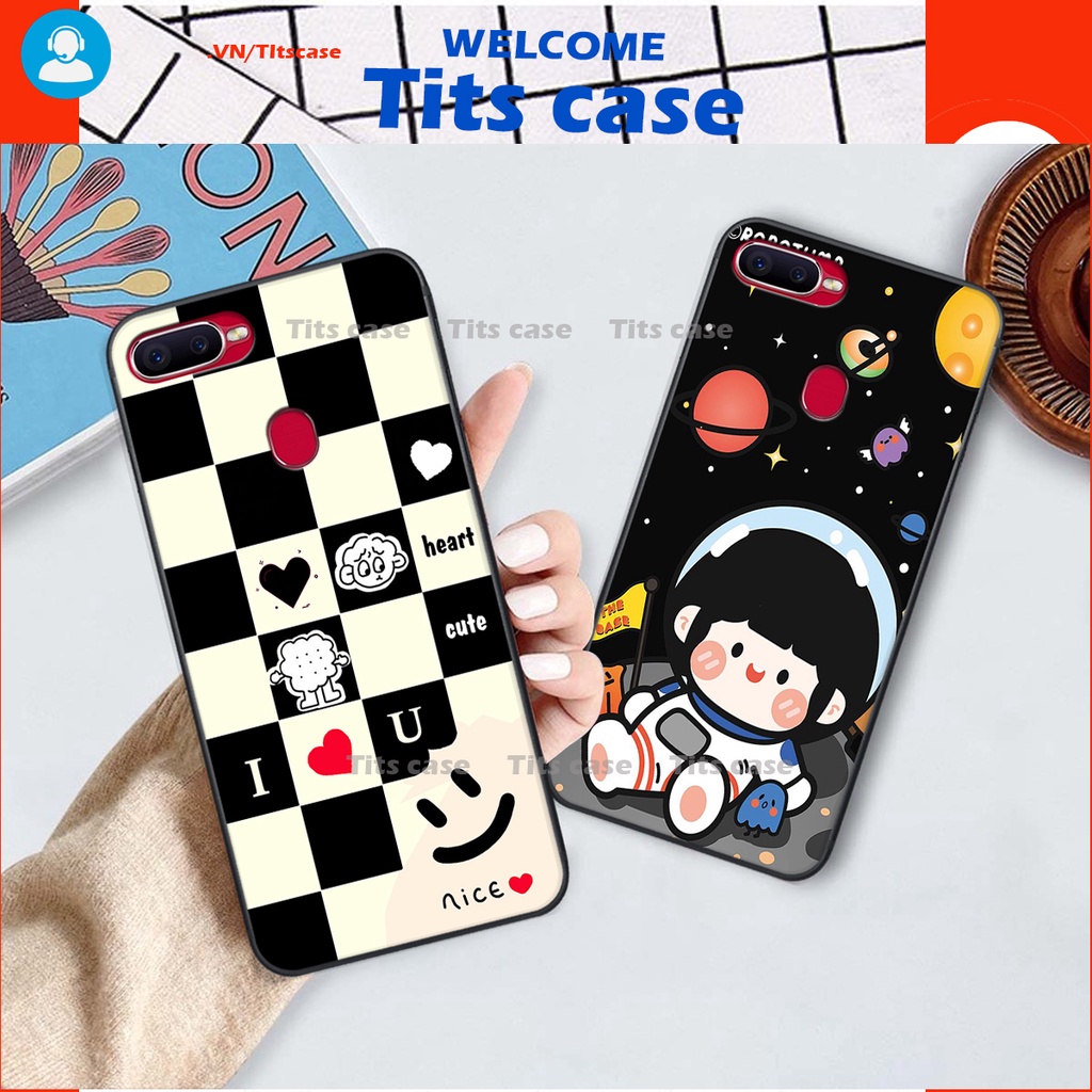 Ốp lưng Oppo A5S / A7 / F9 / A12 in hình bò sữa, gấu be@r, cute cực  ĐỈNH -  cực CHẤT-  cực COOL