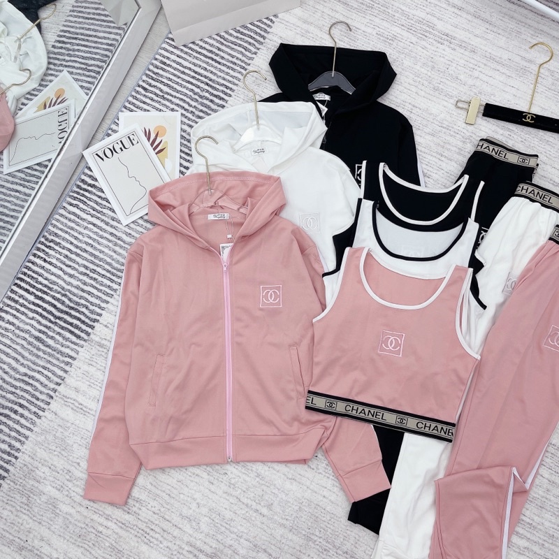 Set bộ thể thao 3 món chun eo cá tính