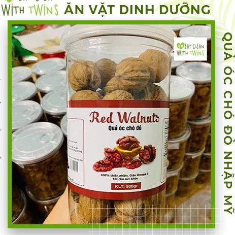 Quả Hạt Óc Chó Đỏ sấy khô Nhập khẩu Mỹ đã tách vỏ dành cho bà bầu - Hộp 500g