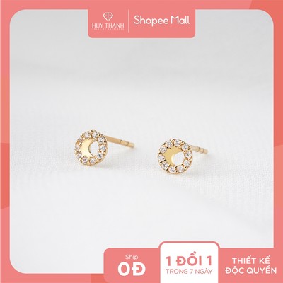 Bông Tai Nữ Vàng Tây 14K BTAM37 Huy Thanh Jewelry