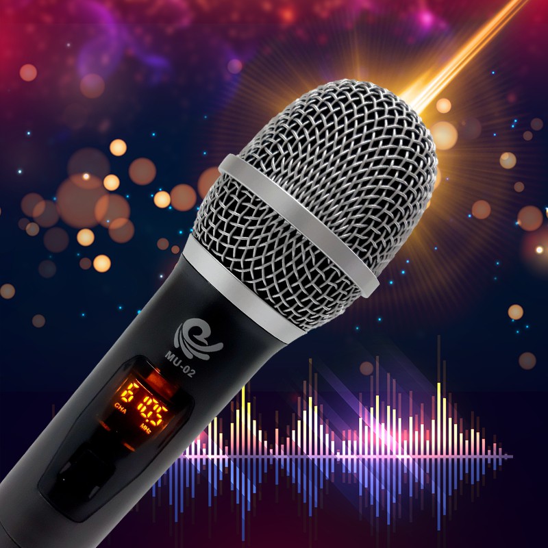 Micro Karaoke Không Dây Đa Năng Shubole MU02D Chuyên Dùng Cho Loa Hoặc Âm Ly