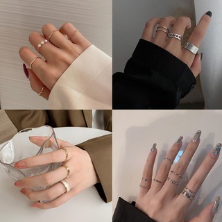 Bộ 5 Chiếc Nhẫn Cổ Điển Phong Cách