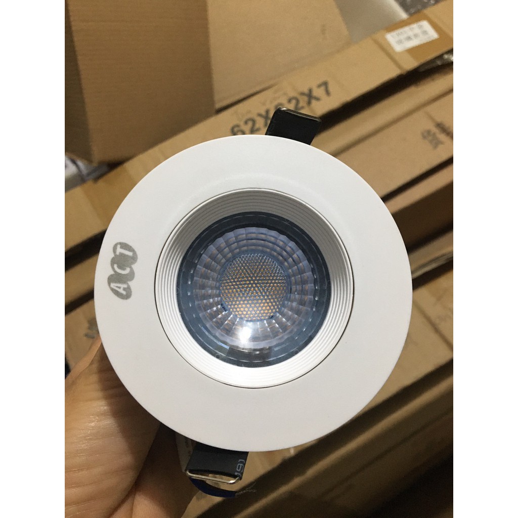 Đèn âm trần 5w lỗ khoét 76mm BH 2 Năm