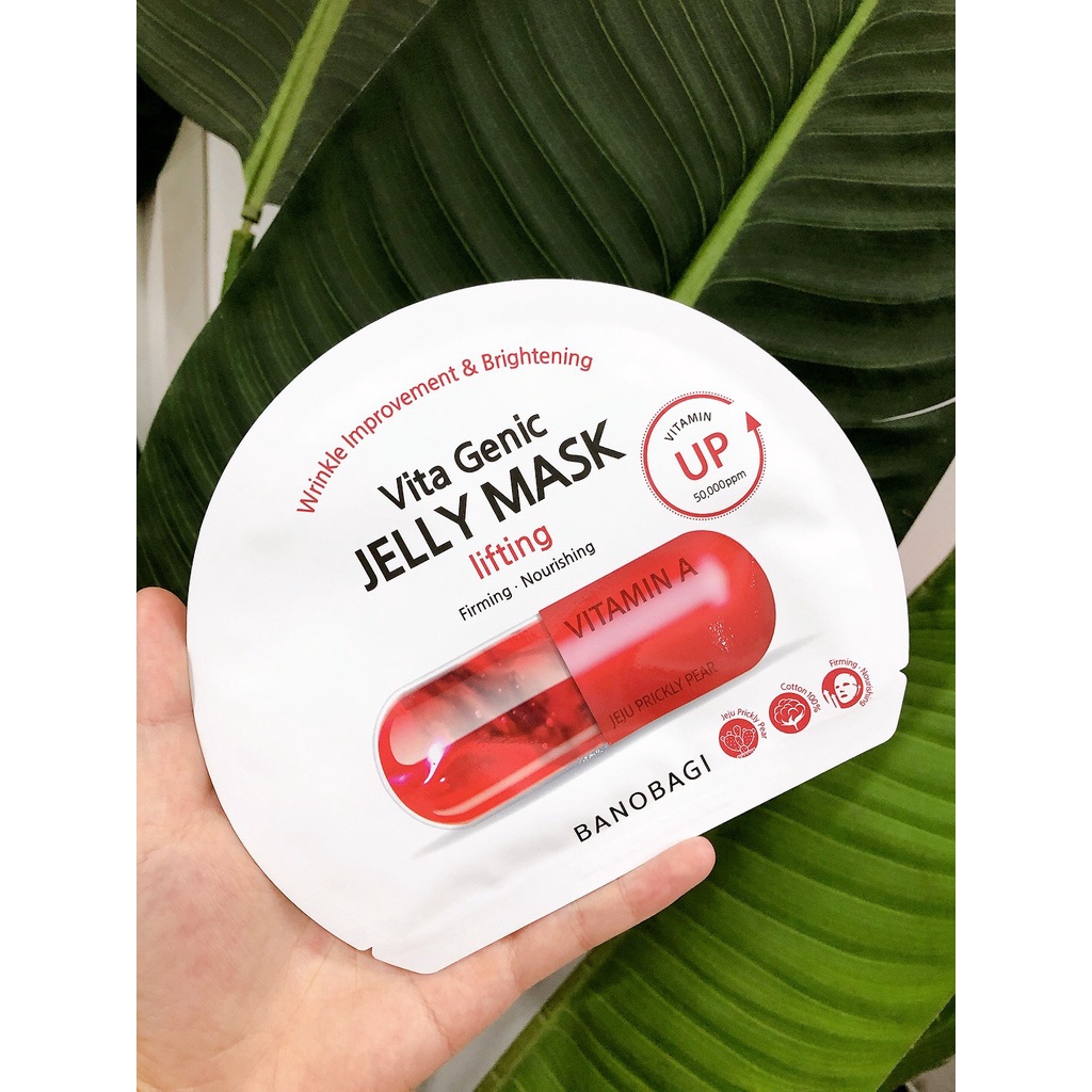 [Miếng lẻ] Mặt nạ Banobagi dưỡng ẩm, bổ sung Vitamin Vita Genic Jelly Mask các loại 30g